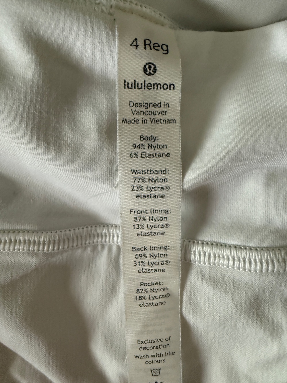 lululemon athletica White Activewear Skirt - Picture 2 of 2
